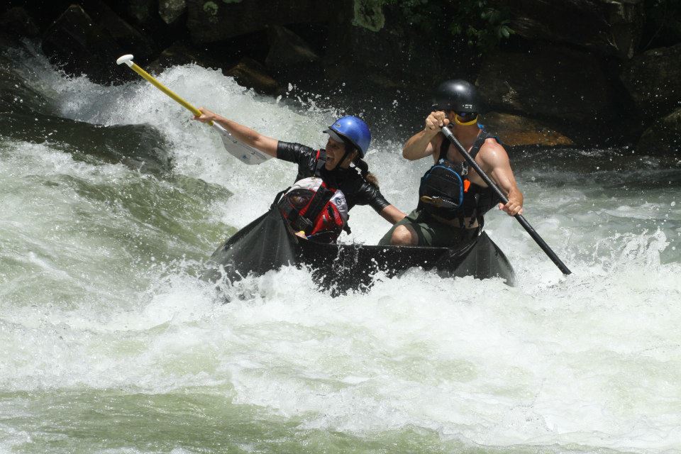 Surfing Nantahala Falls