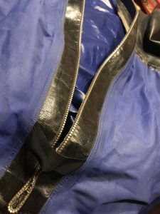 drysuit metal zipper
