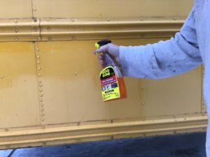 Using Goo-gone to remove reflective tape adhesive