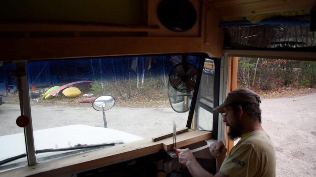 Measuring angle on Skoolie Dashboard