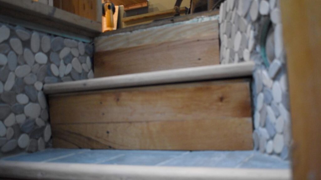 nailing in stair risers