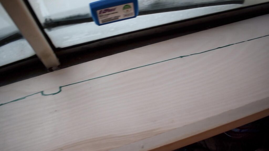 scribed line for Skoolie Dashboard