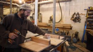 installing skoolie leaf table slides