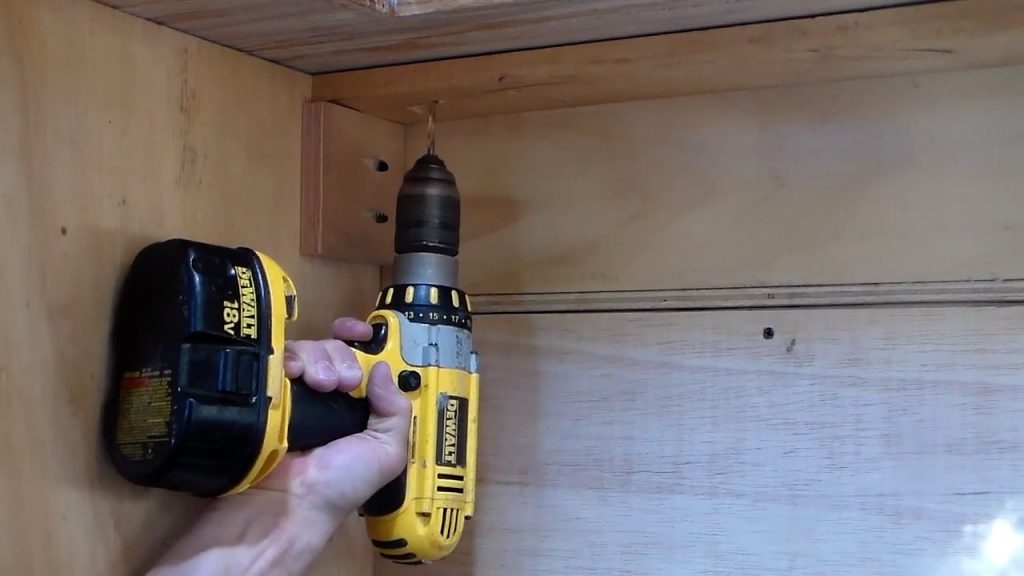 butcher block counter predrill