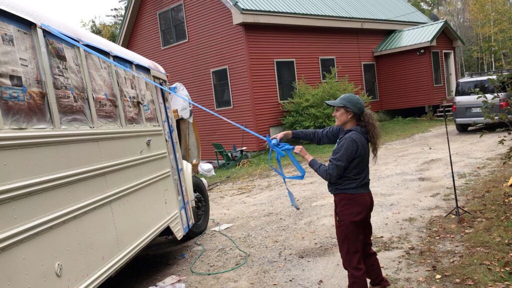 removing masking tape